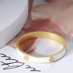 Tory Burch Simple Enamel Open Bangle